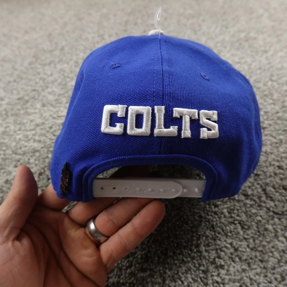 NEW Indianapolis Colts‎ Hat Cap Strap Back Blue NFL Football Pro Standard Mens